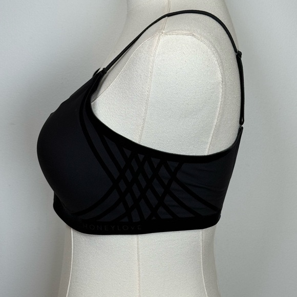 HONEYLOVE Liftwear Silhouette Wireless Bra In Black Color ‘Vamp’ Size Small - Picture 6 of 12